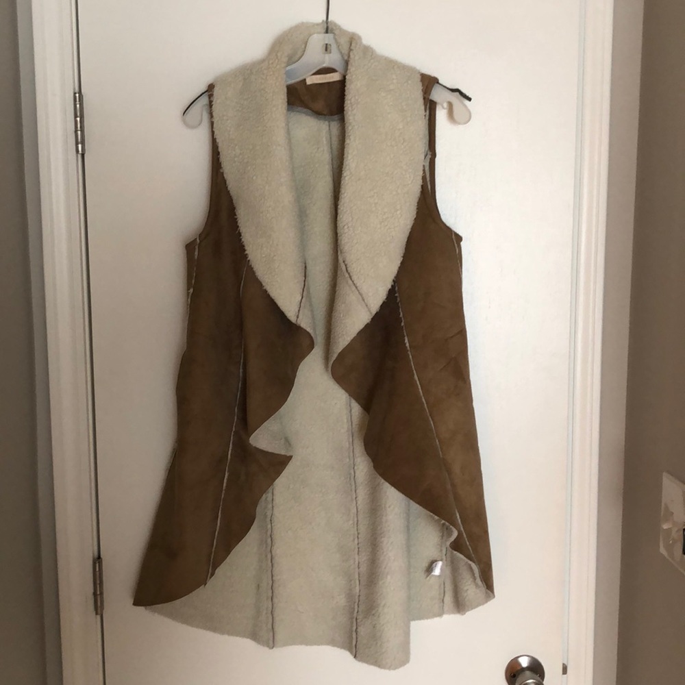 Boho shearling vest